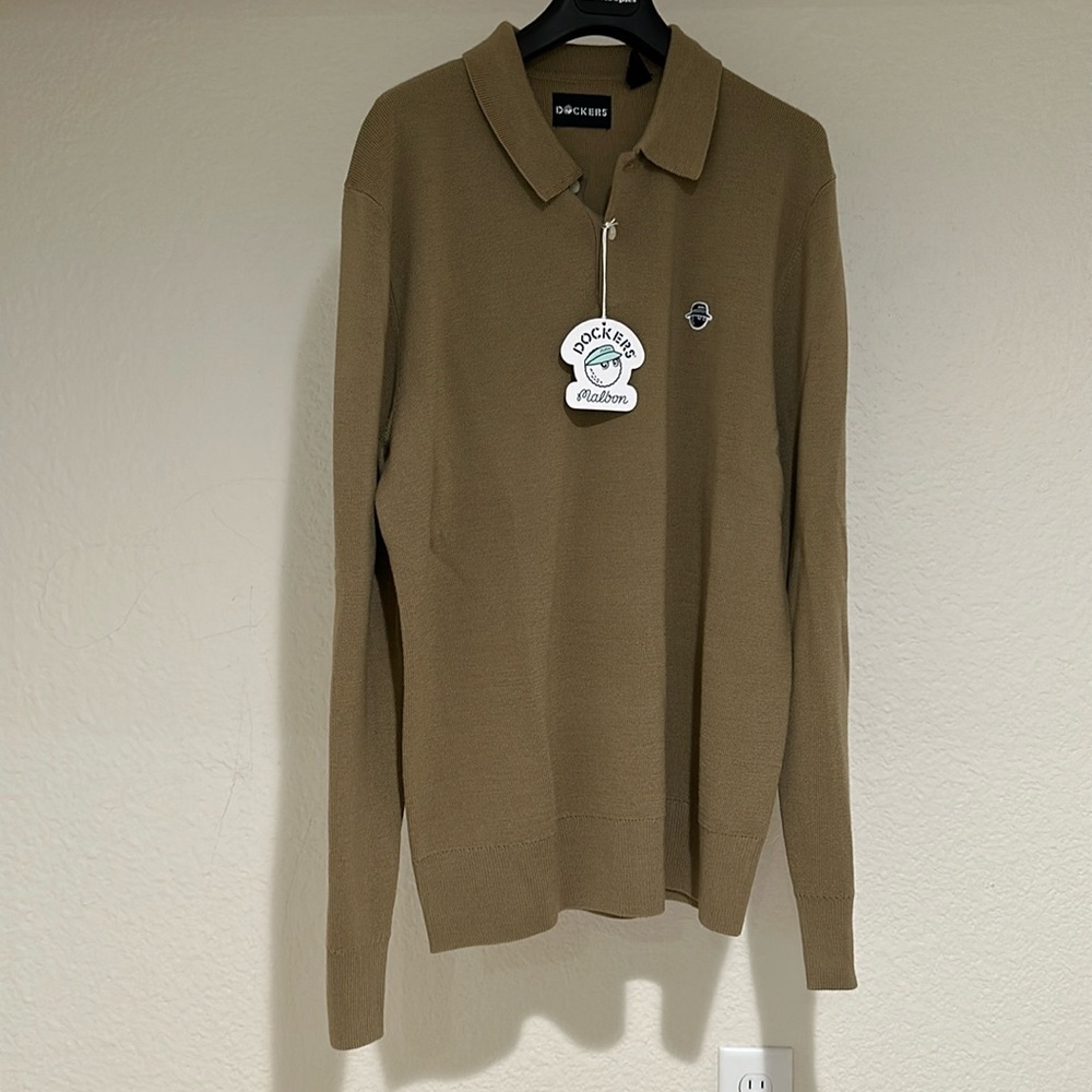 Dockers x Malbon collab men’s sweater polo NEW